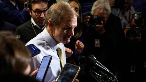 US Representative Jim Jordan, Republican of Ohio, speaks to the press at the US Capitol in Washington, DC, on October 19, 2023 - Sputnik International