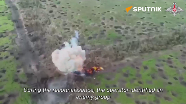 UAVs of the Novorossiysk Airborne Assault Force Ravage Ukrainian manpower and equipment in the Zaporozhye direction - Sputnik International