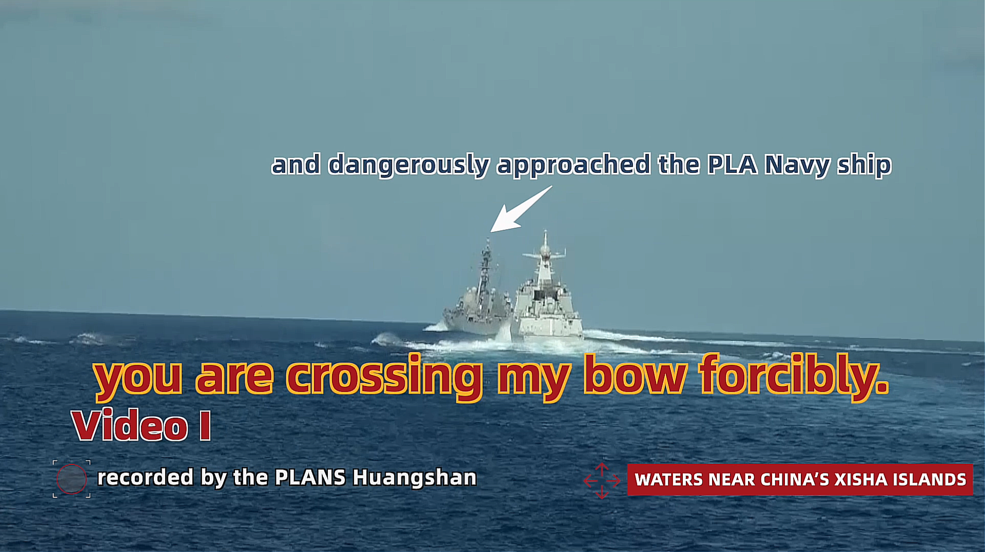 Footage showing the destroyer USS Ralph Johnson sailing across the path of frigate PLANS Guilin, which the Chinese Ministry of National Defense called an unfettered provocation in the South China Sea Footage showing the destroyer USS Ralph Johnson sailing across the path of frigate PLANS Guilin, which the Chinese Ministry of National Defense called an unfettered provocation in the South China Sea - Sputnik International, 1920, 26.10.2023