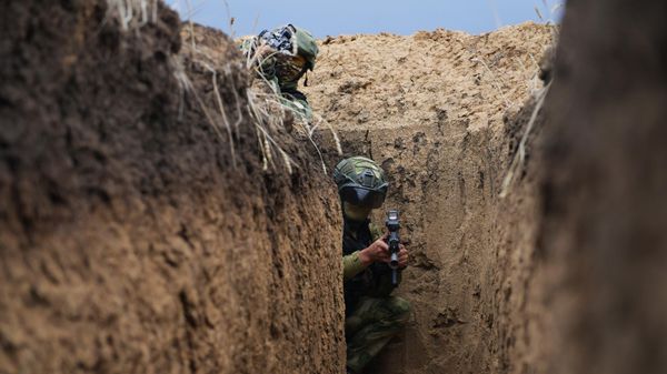 Russian servicemen take part in a training in the course of Russia's military operation - Sputnik International