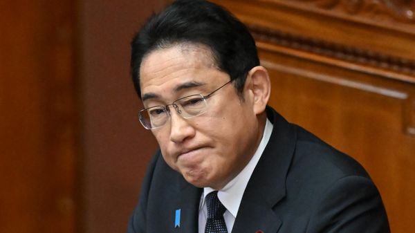Japan's Prime Minister Fumio Kishida delivers his policy speech in Tokyo on October 23, 2023. - Sputnik International