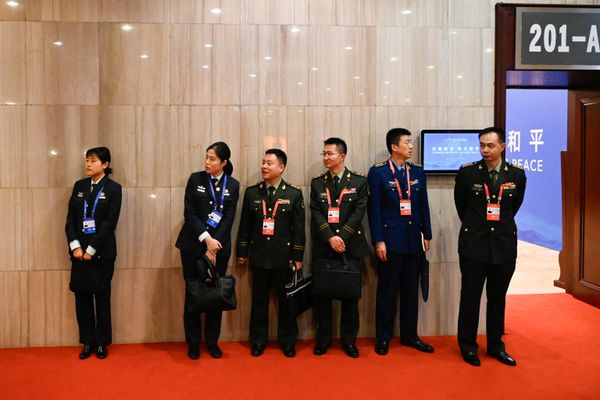 Visitors stand amazed at the magnitude of the event. The event is anticipated to fully embrace the concept of a global community of a shared future, aligning with the central idea of the Global Security Initiative (GSI), as indicated by the theme "Common Security, Lasting Peace."  - Sputnik International