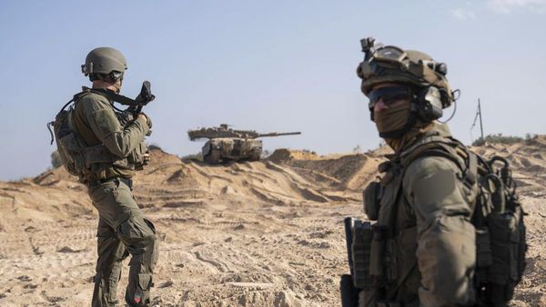 This photo released by the Israeli military on Thursday, Nov. 2, 2023, shows ground operations inside the Gaza Strip - Sputnik International