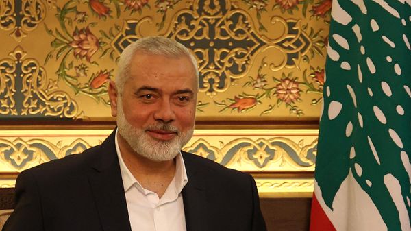 Hamas leader Ismail Haniyeh visits the Dar al-Fatwa, Lebanon's top Sunni religious authority, in Beirut on June 22, 2022 - Sputnik International