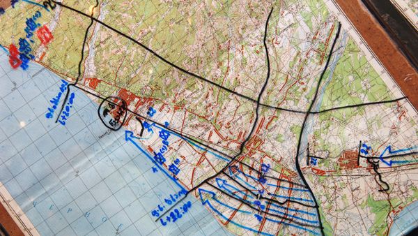 Portion of a map of military operations. File photo. - Sputnik International