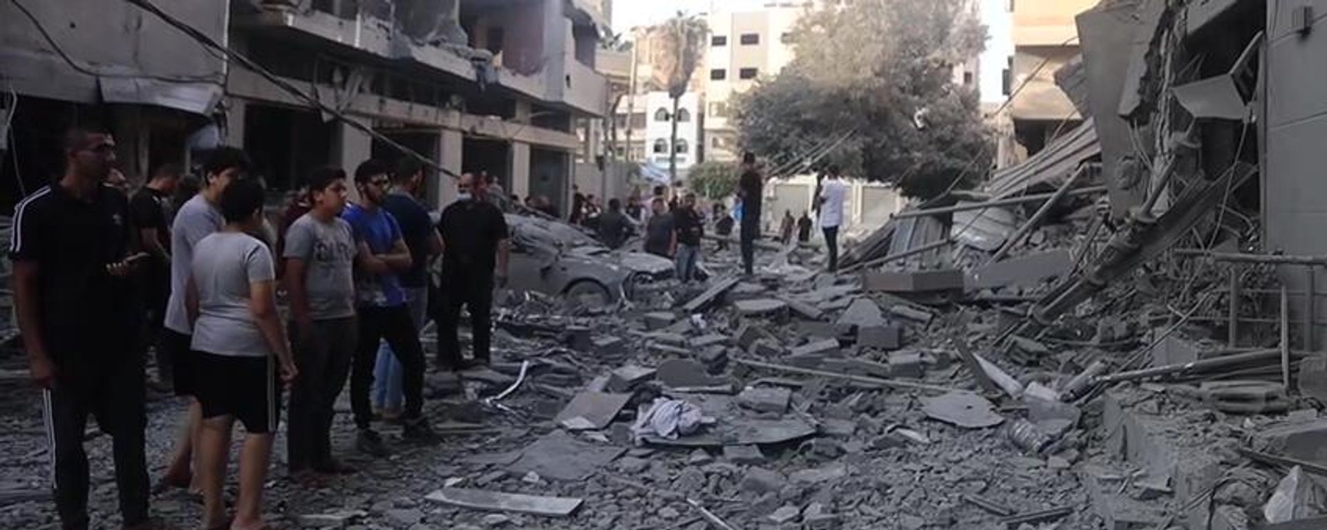 The aftermath of Israel's strike on a Gaza apartment building - Sputnik International, 1920, 12.11.2023