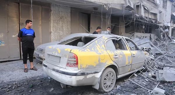 The aftermath of Israel's strike on a Gaza apartment building - Sputnik International