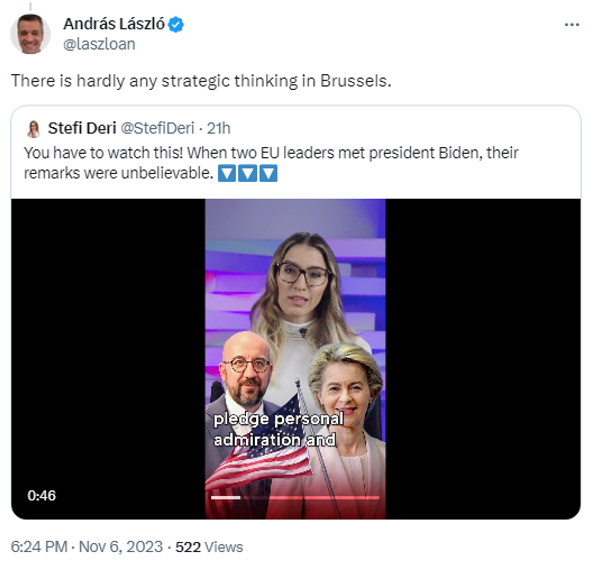 Screenshot of X post. Screenshot of X post. - Sputnik International, 1920, 07.11.2023