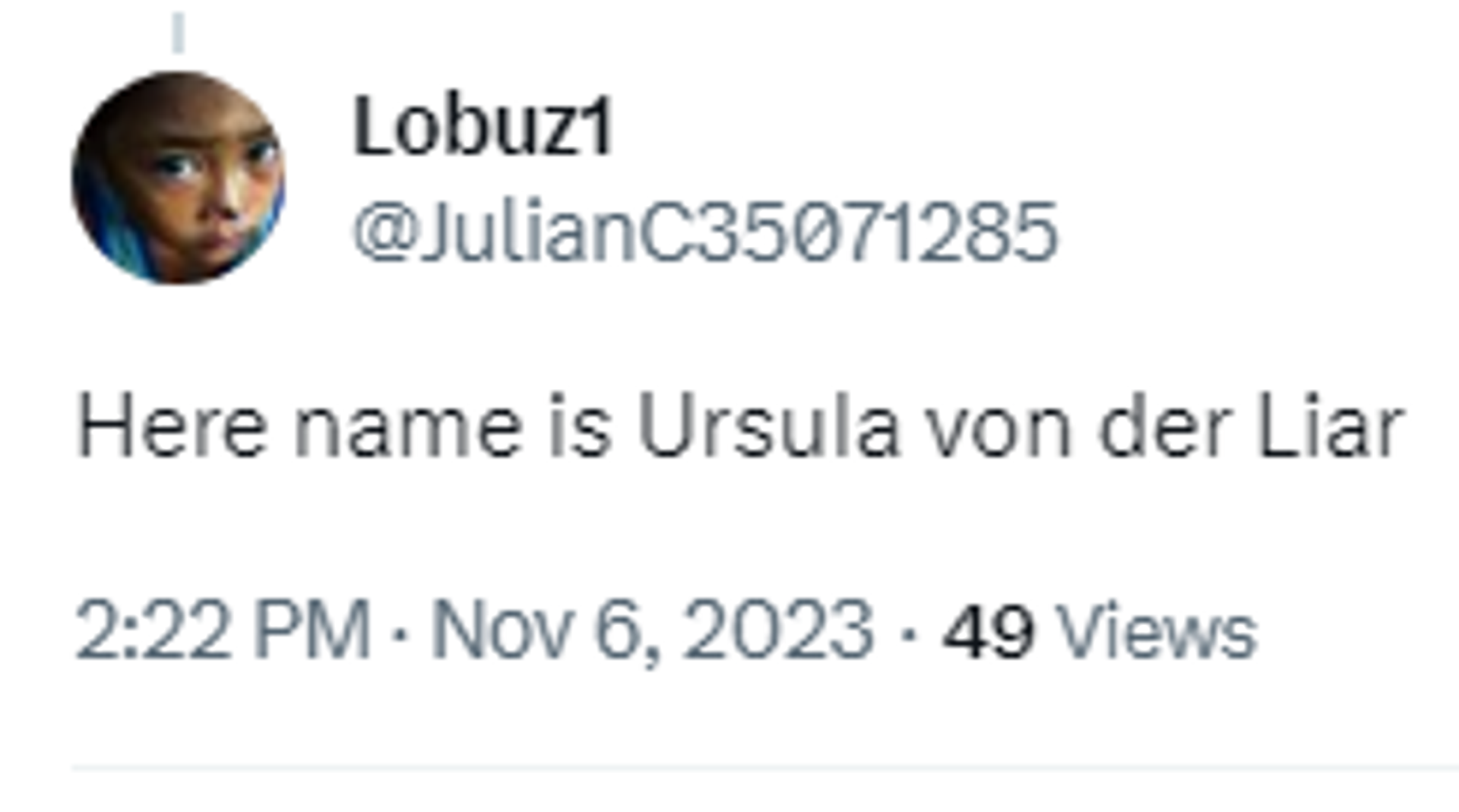 Screenshot of X post. Screenshot of X post. - Sputnik International, 1920, 07.11.2023