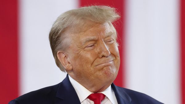 Former US President and 2024 Presidential hopeful Donald Trump arrives to speak during a Team Trump Iowa Commit to Caucus event at the National Cattle Congress in Waterloo, Iowa, on October 7, 2023 - Sputnik International
