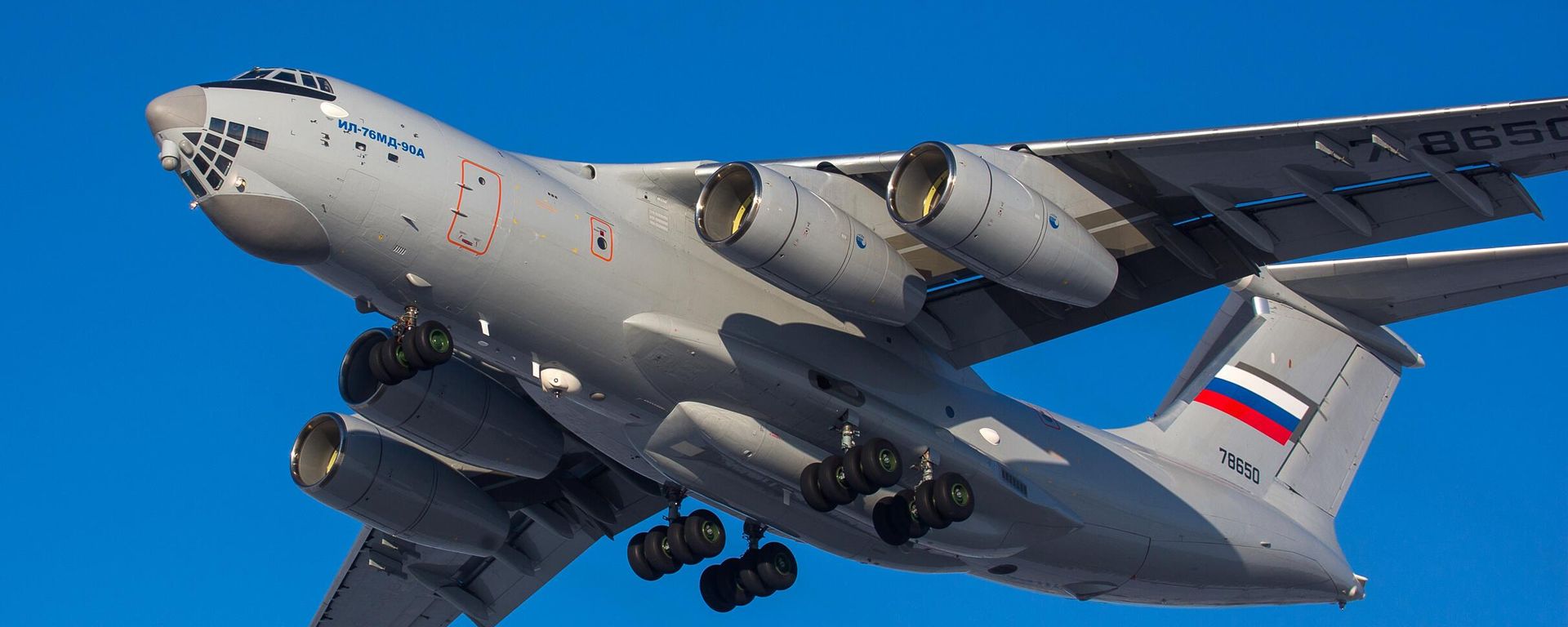Ilyushin Il-76MD-90A in flight. Ilyushin Il-76MD-90A in flight. - Sputnik International, 1920, 25.01.2024