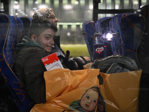 Russian citizens on a bus after they were evacuated from the Gaza Strip. Russian citizens on a bus after they were evacuated from the Gaza Strip. - Sputnik International