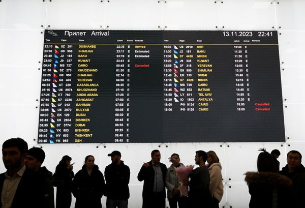 The online arrival board at Moscow's Domodedovo International Airport displayed the arrival of an IL-76 aircraft on Monday evening. This plane had carried Russian citizens who were evacuated from the Gaza Strip. Simultaneously, the Emergencies Ministry informed that in Egypt, the second group of evacuees from the enclave (consisting of 99 individuals, including 43 children) had relocated to Cairo and will be departing to Russia soon. The online arrival board at Moscow's Domodedovo International Airport displayed the arrival of an IL-76 aircraft on Monday evening. This plane had carried Russian citizens who were evacuated from the Gaza Strip. Simultaneously, the Emergencies Ministry informed that in Egypt, the second group of evacuees from the enclave (consisting of 99 individuals, including 43 children) had relocated to Cairo and will be departing to Russia soon. - Sputnik International