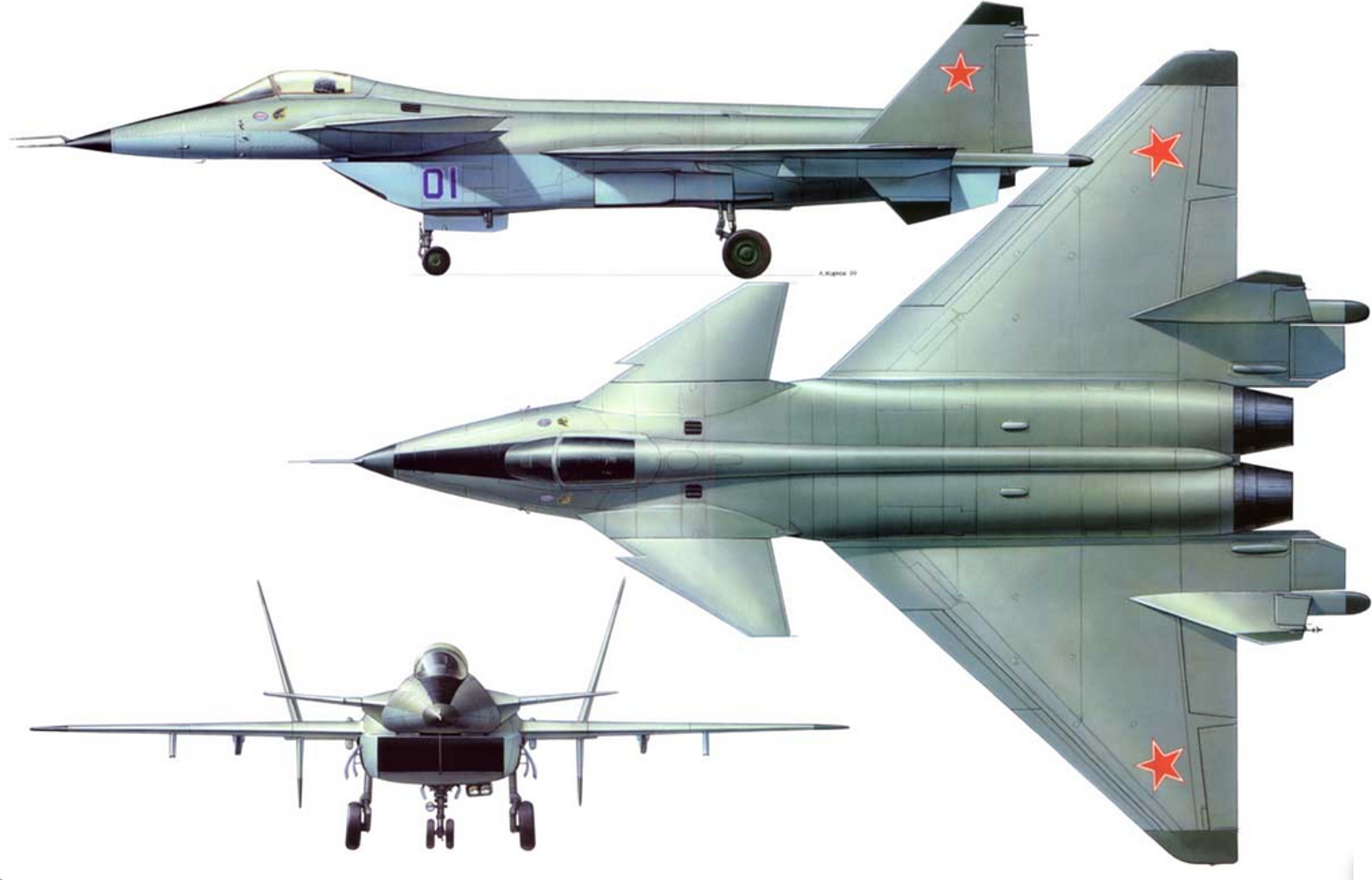 MiG-1.44. Artist's rendering. MiG-1.44. Artist's rendering. - Sputnik International, 1920, 15.11.2023