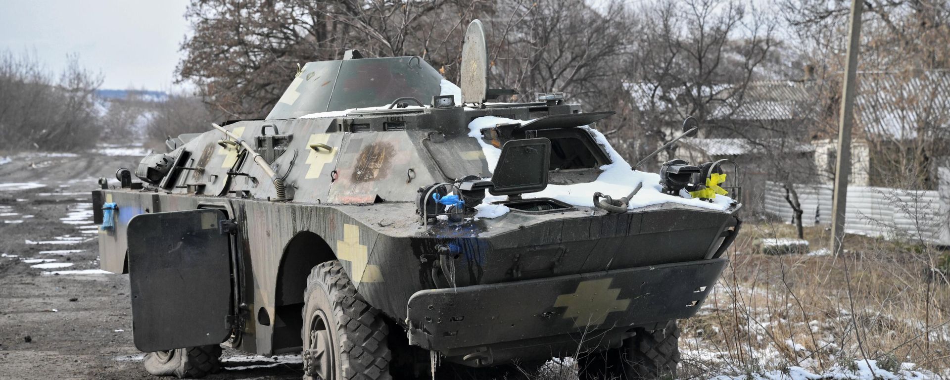 Ukraine's destroyed reconnaissance vehicle is seen in the Russian special military operation zone. File photo - Sputnik International, 1920, 11.01.2024