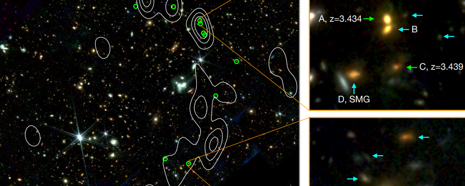 JWST color-composed image of the Cosmic Vine. - Sputnik International, 1920, 21.11.2023