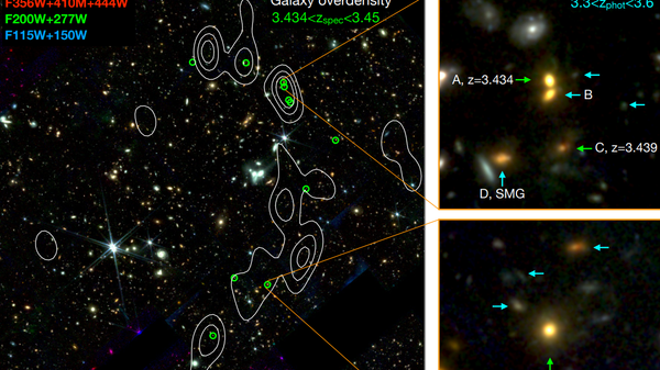 JWST color-composed image of the Cosmic Vine. - Sputnik International