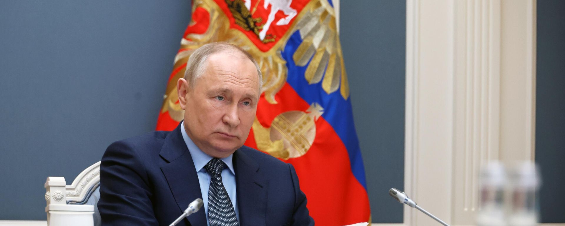 Russian President takes part in the virtual G20 summit hosted by India, Wednesday, November 22, 2023. Russian President takes part in the virtual G20 summit hosted by India, Wednesday, November 22, 2023. - Sputnik International, 1920, 22.11.2023