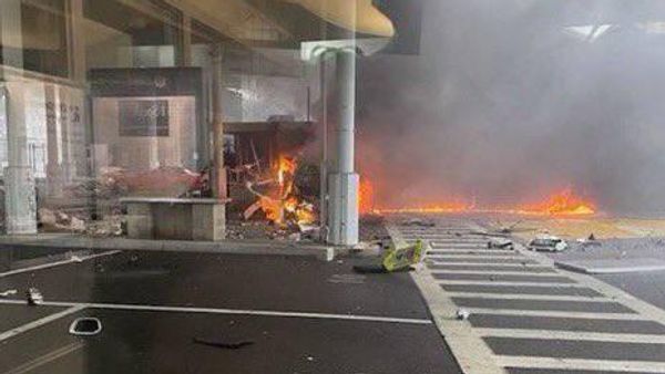 Photo posted on social media showing the aftermath of the explosion. - Sputnik International