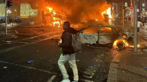 The photo depicting the aftermath of the march in Dublin. - Sputnik International