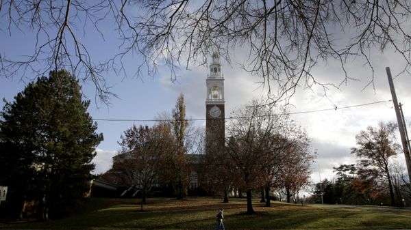 The Ira Allen Chapel, a landmark in Burlington, Vt., is pictured Monday, November 27, 2023, on the University of Vermont campus. Burlington police are investigating a possible hate crime just a few blocks away, where Jason Eaton, 48, allegedly shot and seriously wounded three young men of Palestinian descent walking along the street near his home.  - Sputnik International
