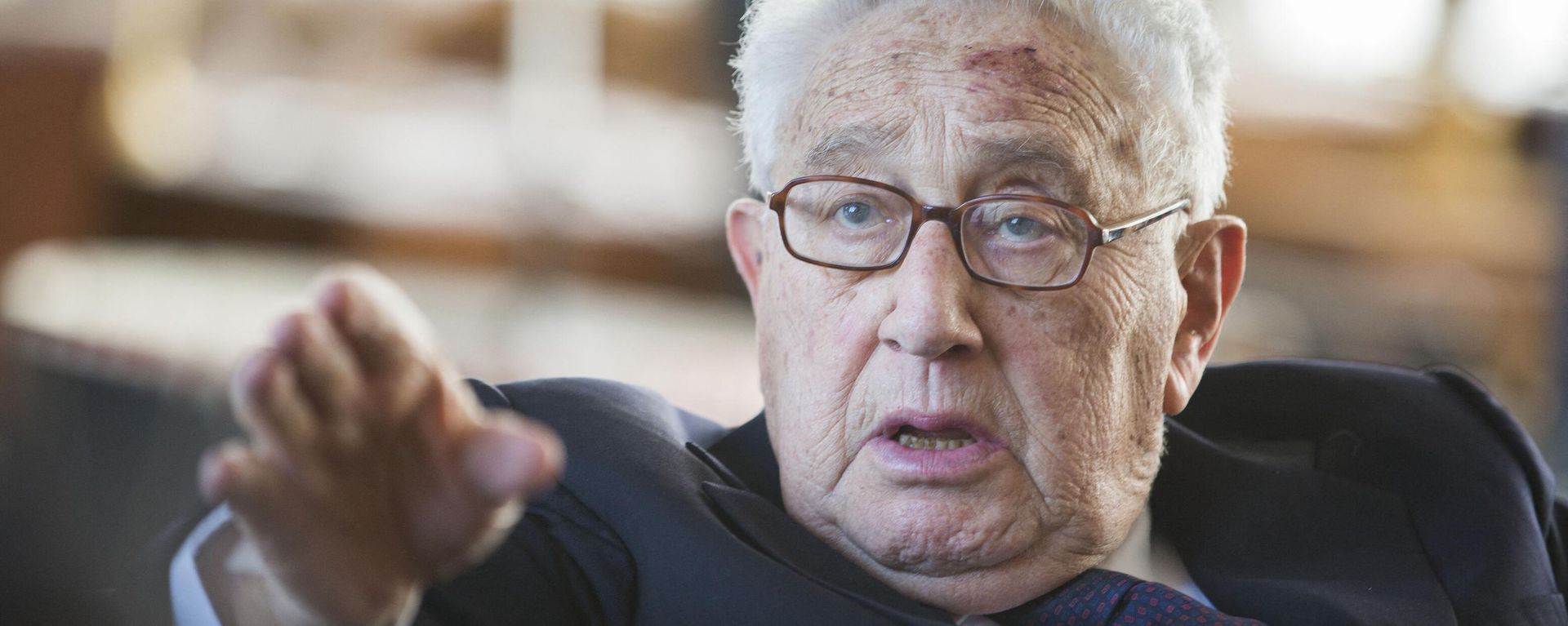 FILES) Former US Secretary of State Henry Kissinger gestures during a birthday reception for Kissinger's 90th birthday in Berlin, on June 11, 2013. Former US secretary of state Henry Kissinger, a key figure of American diplomacy in the post-World War II era, died November 29, 2023 at the age of 100, his association said. - Sputnik International, 1920, 30.11.2023