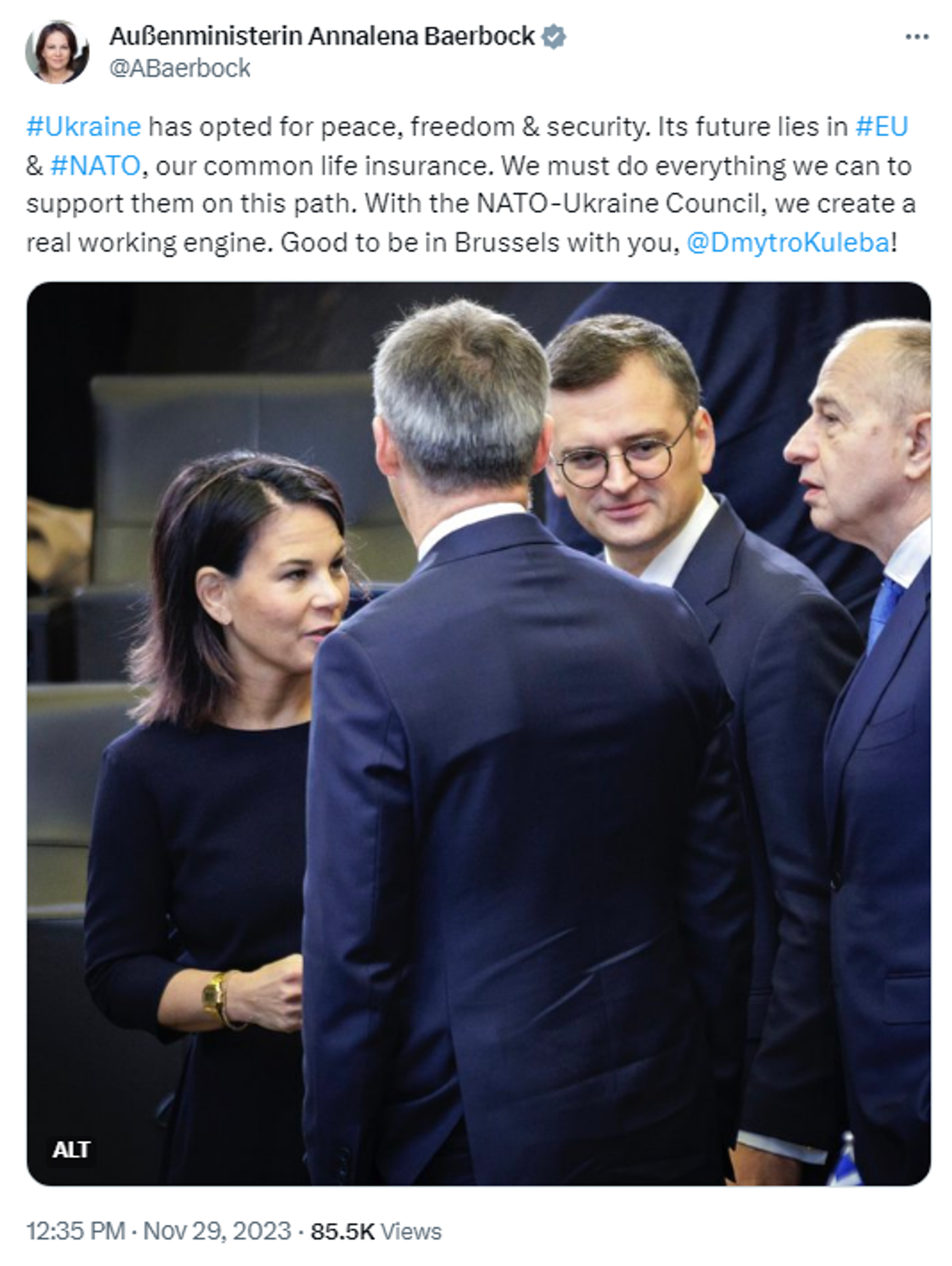 Screenshot of X post by German Foreign Minister Annalena Baerbock. - Sputnik International, 1920, 30.11.2023