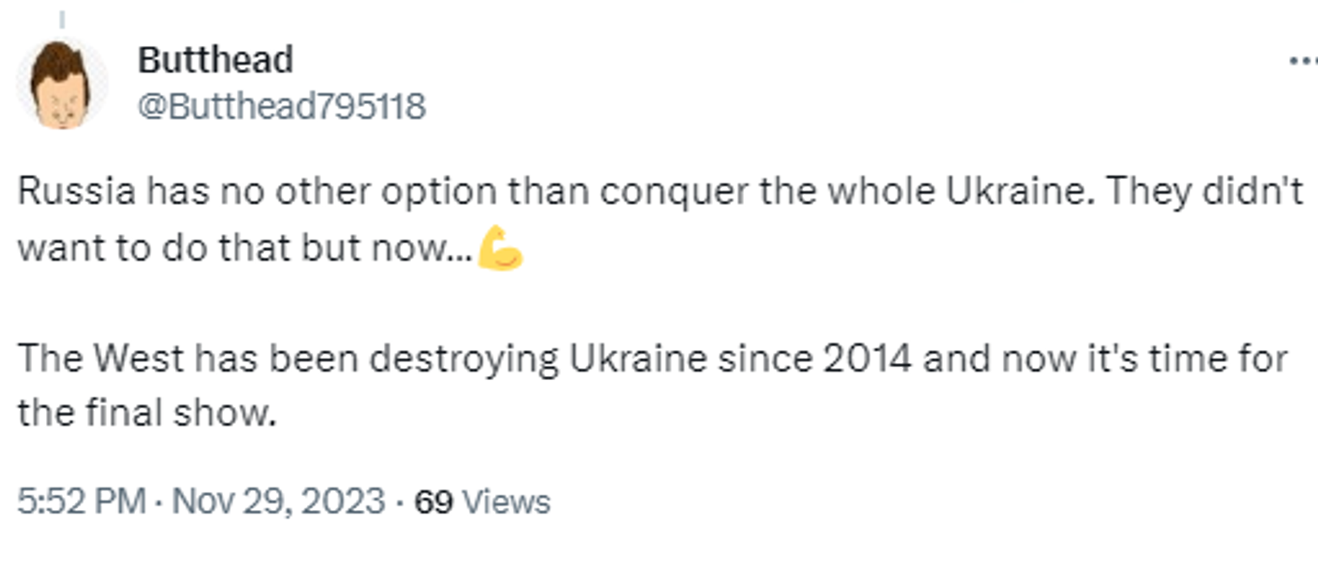 Screenshot of X post. - Sputnik International, 1920, 30.11.2023