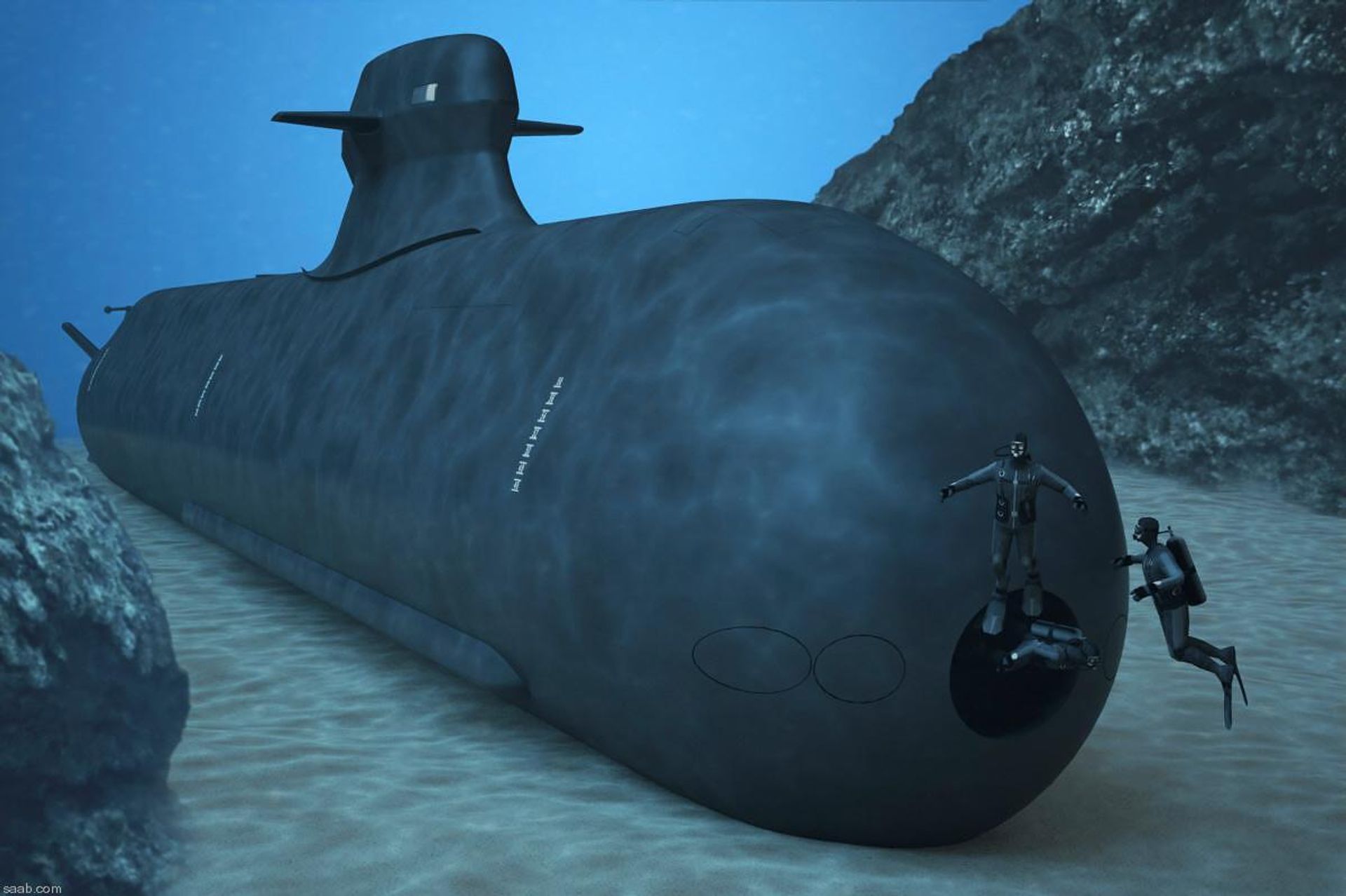 Render of Saab Blekinge-class (A26) submarine. - Sputnik International, 1920, 01.12.2023