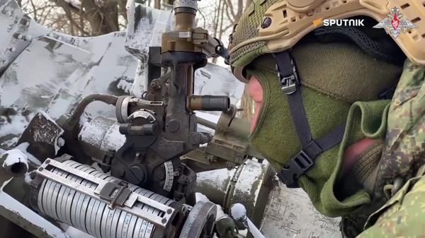 The Rapier anti-tank gun destroyed a camouflaged fortification of the Ukrainian forces in the Kupyansk region - Sputnik International