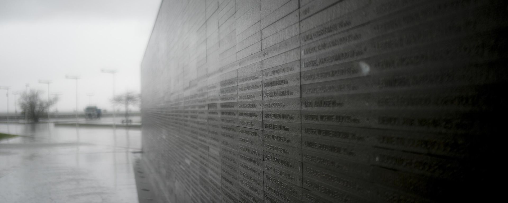 A wall in Memory Park carries the names of people who disappeared during Argentina's 1976-1983 dictatorship in Buenos Aires, Argentina, Thursday, Aug. 17, 2023. During Argentina's bloody dictatorship (1976-1983), military officials carried out the systematic theft of babies from political prisoners who were often executed and disposed of without a trace. A wall in Memory Park carries the names of people who disappeared during Argentina's 1976-1983 dictatorship in Buenos Aires, Argentina, Thursday, Aug. 17, 2023. During Argentina's bloody dictatorship (1976-1983), military officials carried out the systematic theft of babies from political prisoners who were often executed and disposed of without a trace. - Sputnik International, 1920, 03.12.2023
