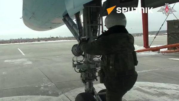 SU 34 combat work - Sputnik International