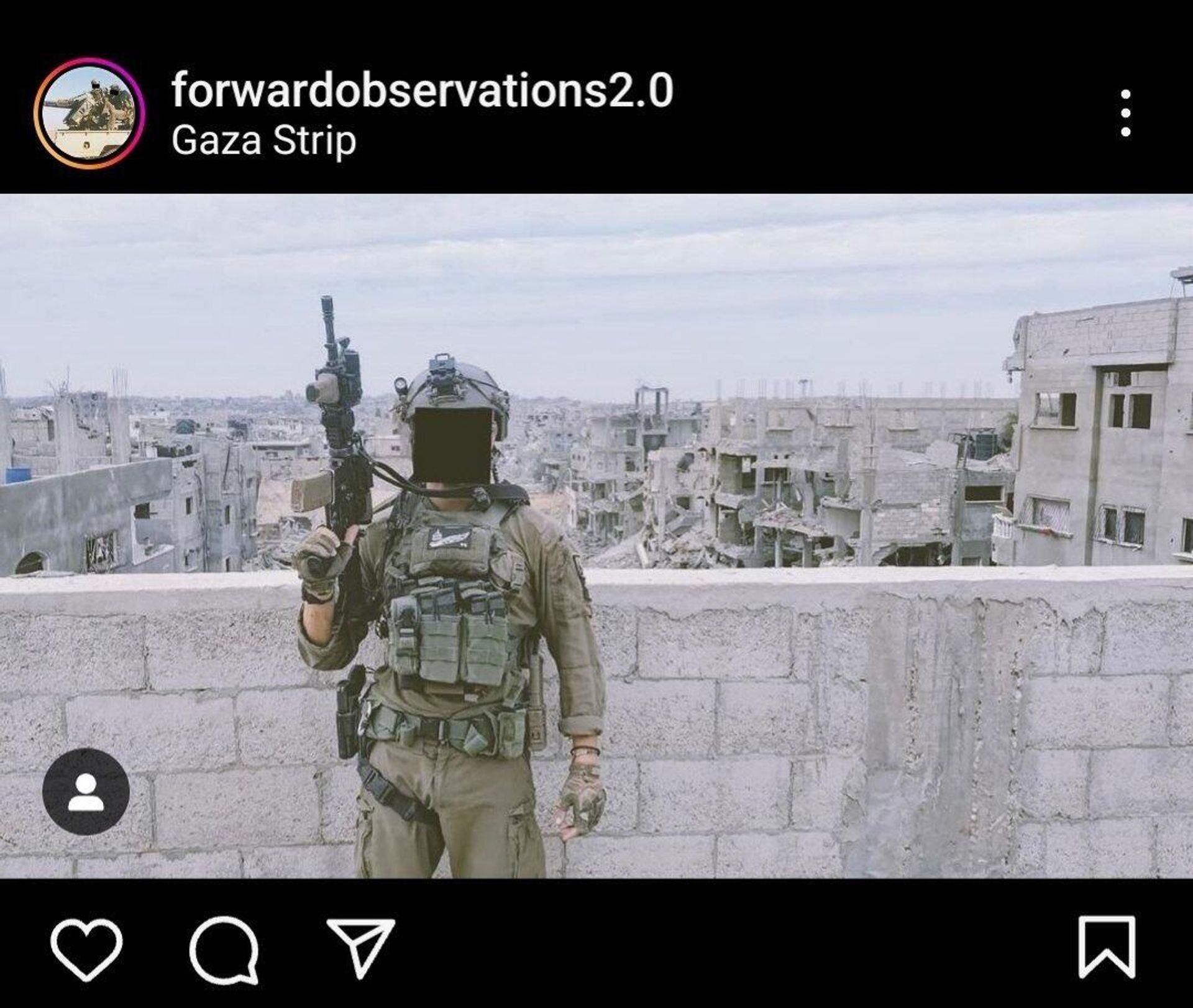 FOG social media screenshot: a mercenary in the Gaza Strip - Sputnik International, 1920, 11.12.2023
