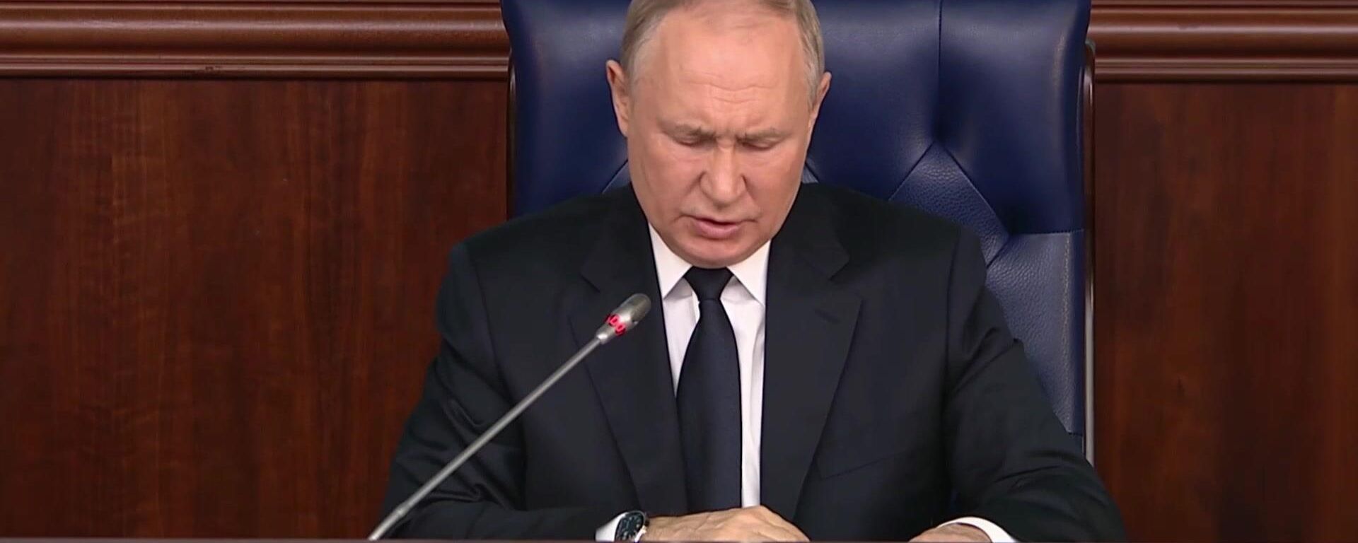 President Putin's Complete Speech at Defense Collegium Meeting President Putin's Complete Speech at Defense Collegium Meeting - Sputnik International, 1920, 19.12.2023