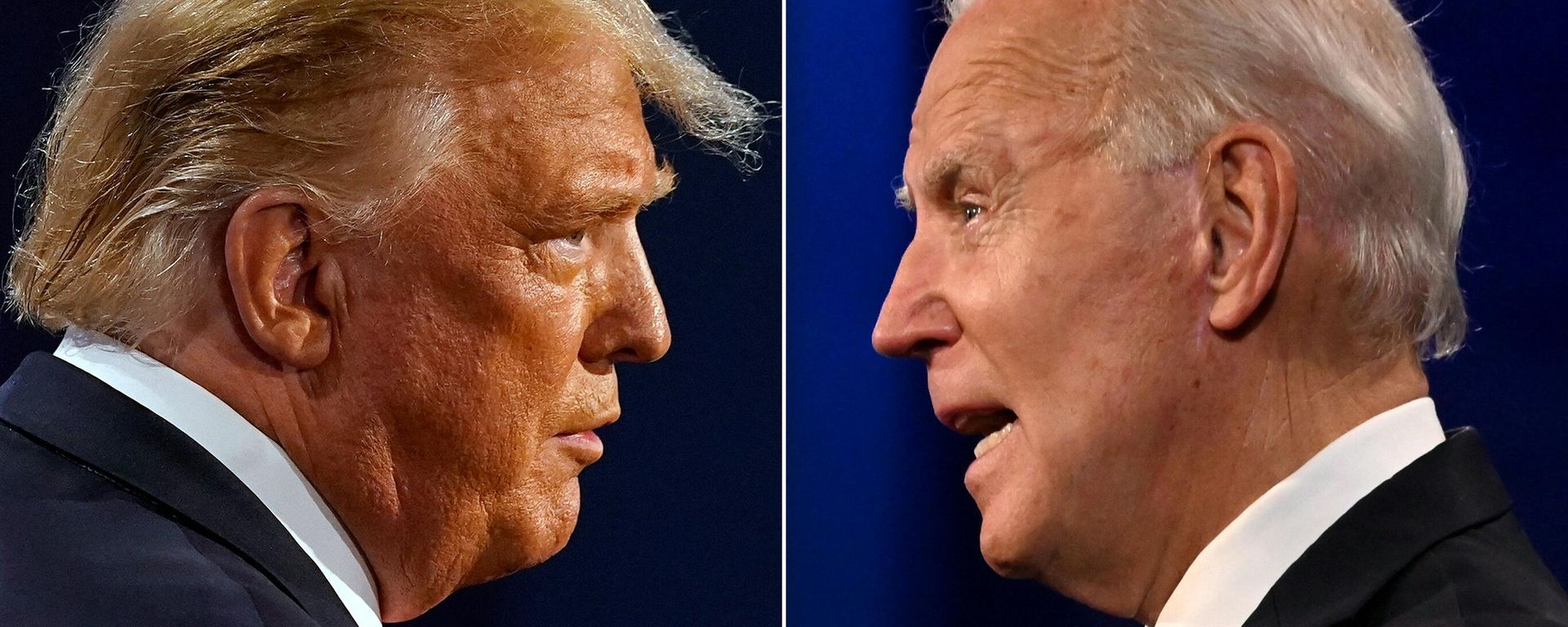 This combination of pictures created on October 22, 2020 shows US President Donald Trump (L) and Democratic Presidential candidate and former US Vice President Joe Biden during the final presidential debate at Belmont University in Nashville, Tennessee, on October 22, 2020 This combination of pictures created on October 22, 2020 shows US President Donald Trump (L) and Democratic Presidential candidate and former US Vice President Joe Biden during the final presidential debate at Belmont University in Nashville, Tennessee, on October 22, 2020 - Sputnik International, 1920, 31.12.2023