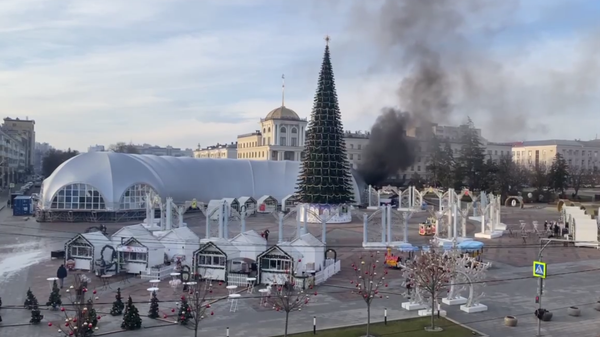 Aftermath of Ukrainian shelling of Belgorod, Russia, which hit the New Year skating rink. December 30, 2023. - Sputnik International
