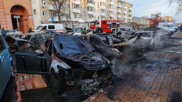 Aftermath of Ukrainian missile and MLRS rocket attack on Belgorod, December 30, 2023. - Sputnik International