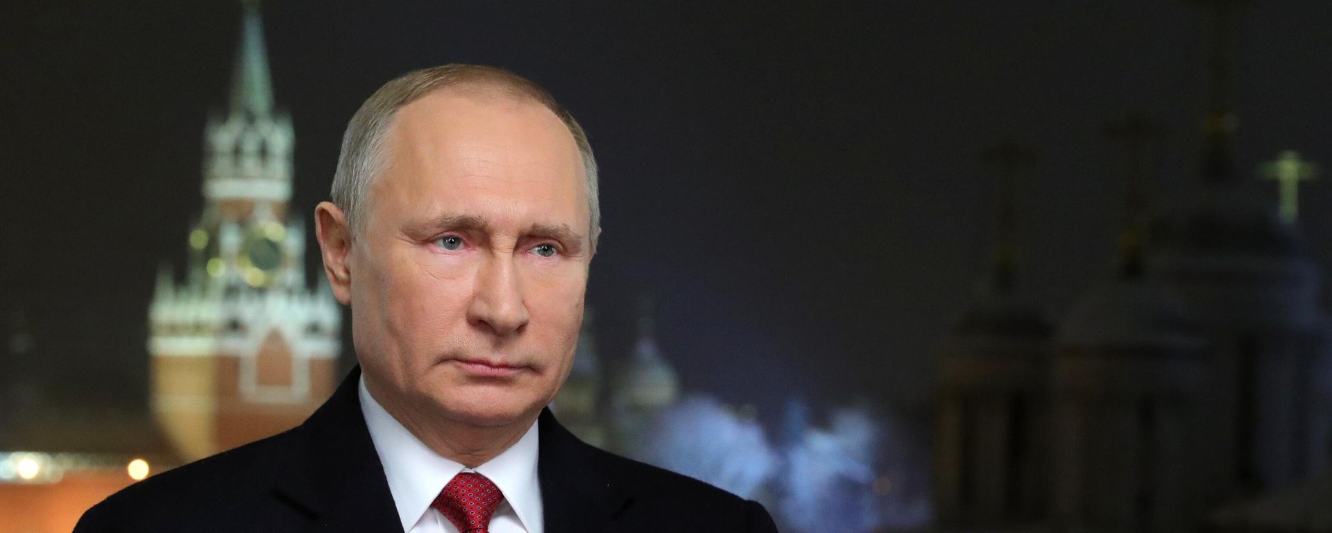 President of Russia Vladimir Putin sends New Year address to the nation on New Year’s eve. Archive photo. - Sputnik International, 1920, 14.02.2024