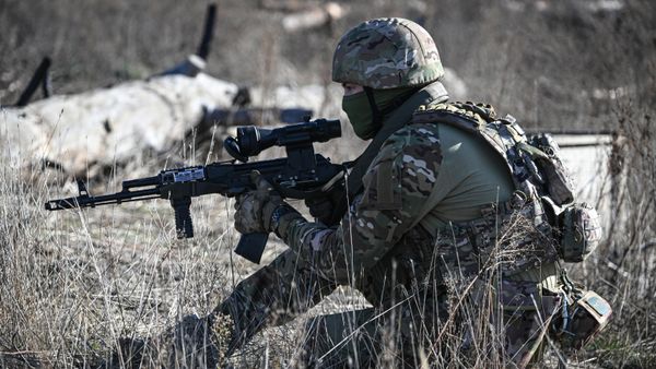 Russian servicemen is seen at a training ground in the course of Russia's military operation in Ukraine, at the unknown location. - Sputnik International