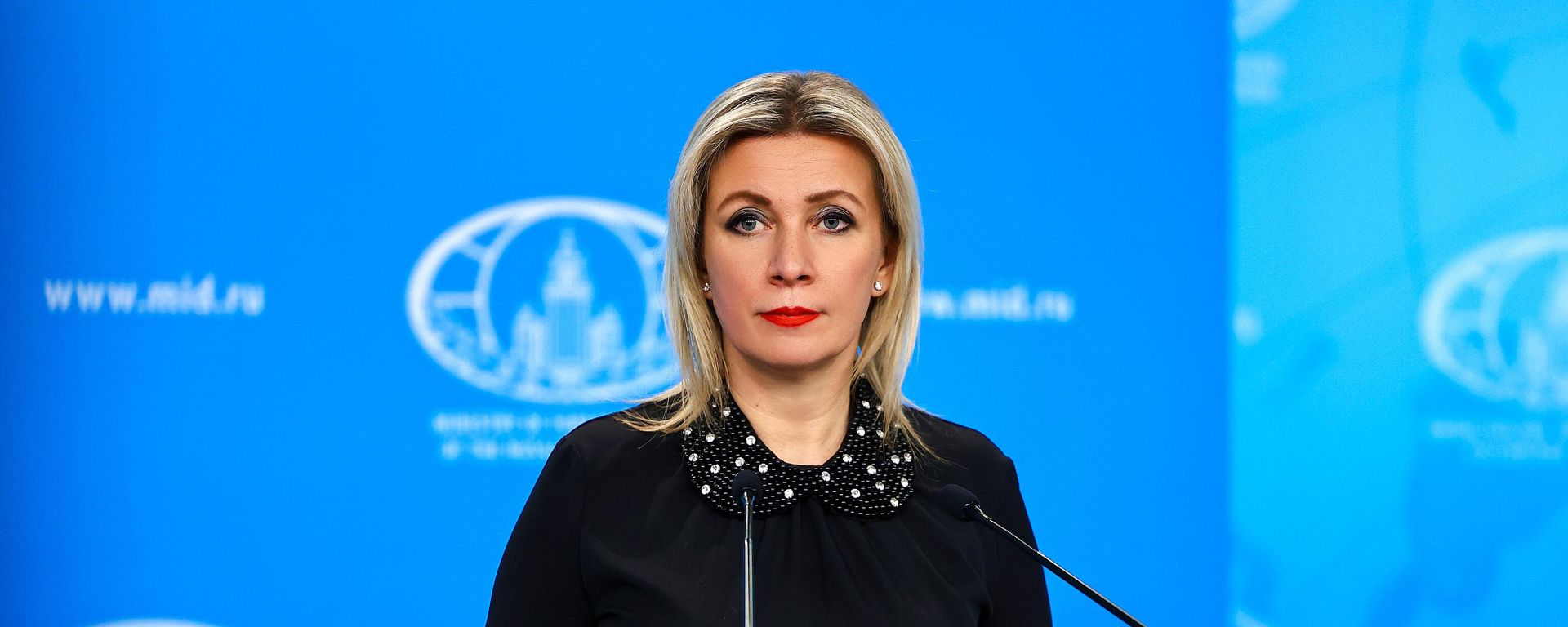 Russian Foreign Ministry’s spokeswoman Maria Zakharova attends her weekly briefing in Moscow, Russia - Sputnik International, 1920, 28.08.2025