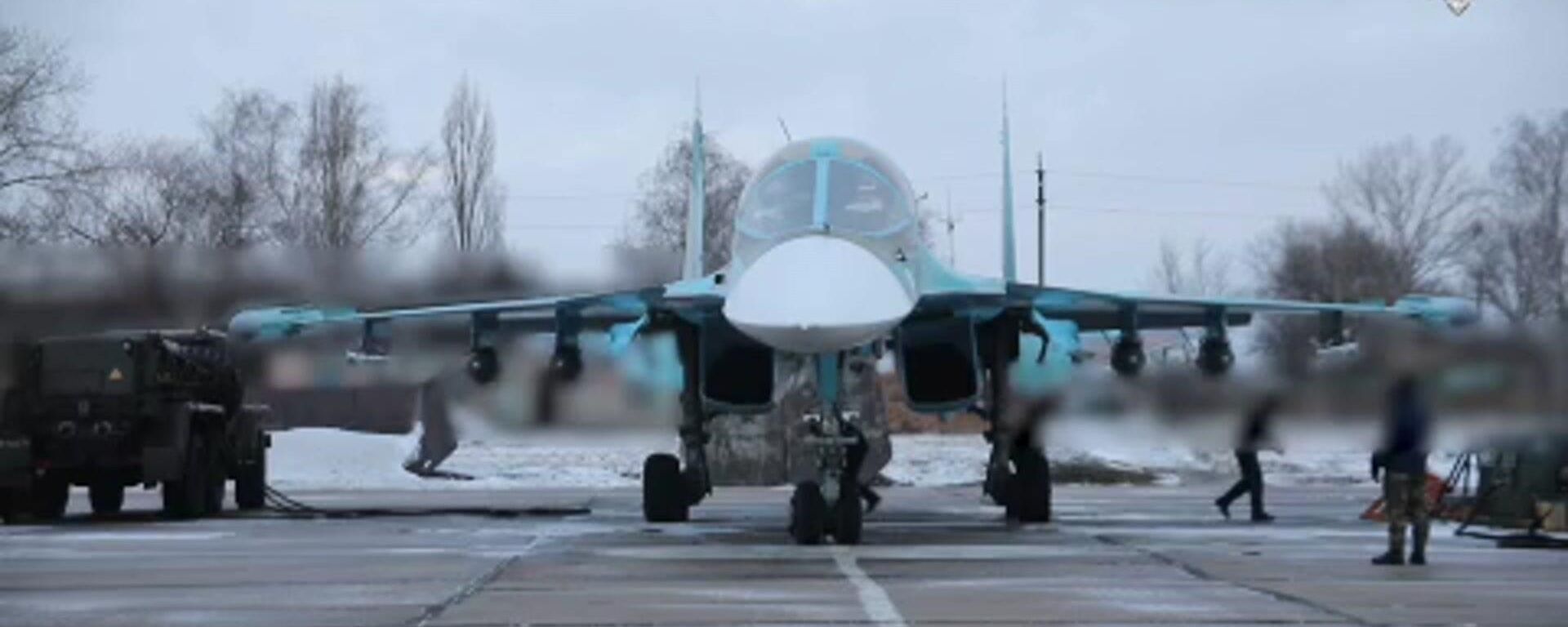Su-34 fighter-bombers attacked an enemy fortified area on the Krasny Liman axis. Su-34 fighter-bombers attacked an enemy fortified area on the Krasny Liman axis. - Sputnik International, 1920, 09.01.2024