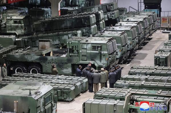 Kim Jong Un, the leader of North Korea, during a tour of major weapons factories in the country on January 8 and 9. - Sputnik International