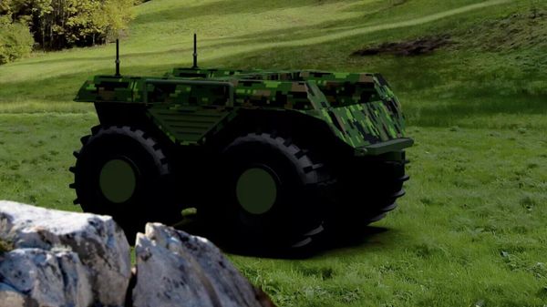 Prototype of wheeled drone Cherepakha (lit. Turtle) - Sputnik International