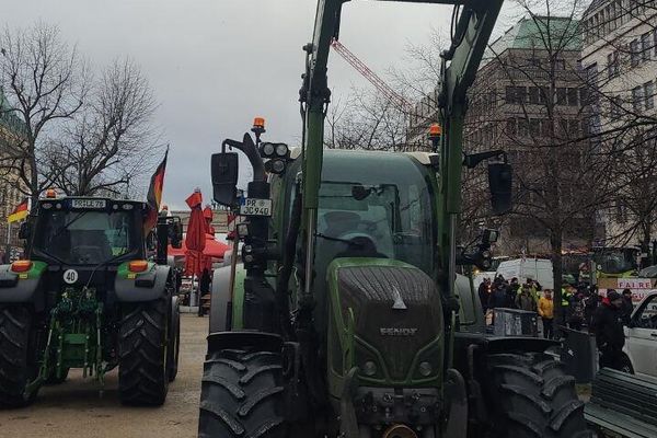 German farmers protest in Berlin - Sputnik International