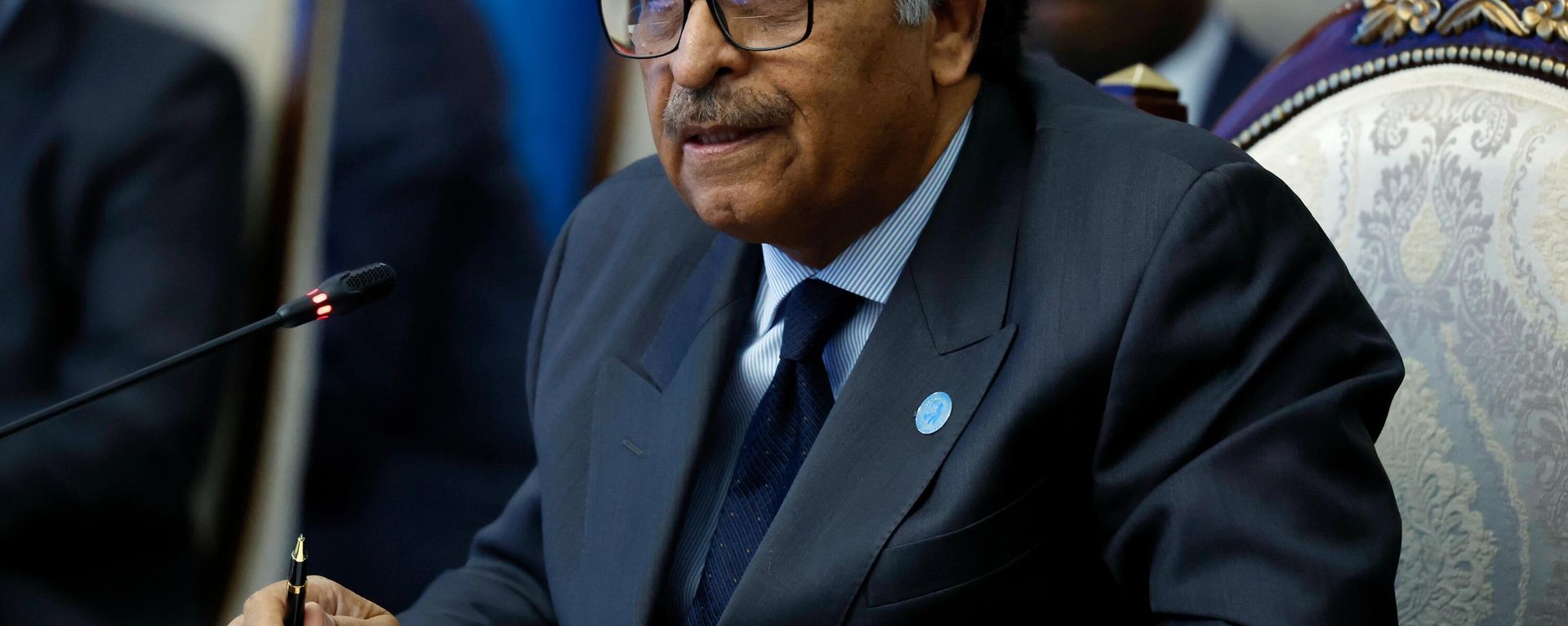 Pakistani Foreign Minister Jalil Abbas Jilani at a meeting of the Council of Heads of Government of the Shanghai Cooperation Organization (SCO) Pakistani Foreign Minister Jalil Abbas Jilani at a meeting of the Council of Heads of Government of the Shanghai Cooperation Organization (SCO) - Sputnik International, 1920, 17.01.2024