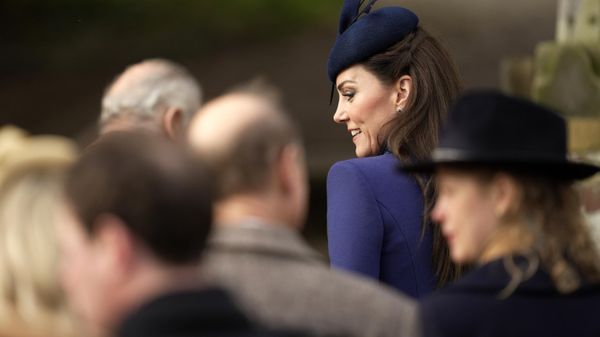 Britain's Kate, the Princess of Wales, leaves after attending the Christmas day service at St Mary Magdalene Church in Sandringham in Norfolk, England, Monday, Dec. 25, 2023. - Sputnik International