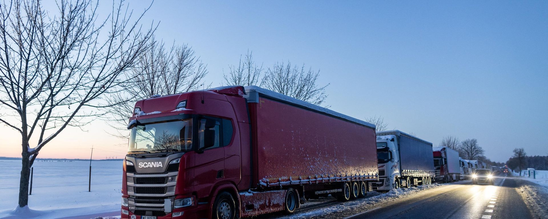 Polish trucks block border with Ukraine Polish trucks block border with Ukraine - Sputnik International, 1920, 21.01.2024