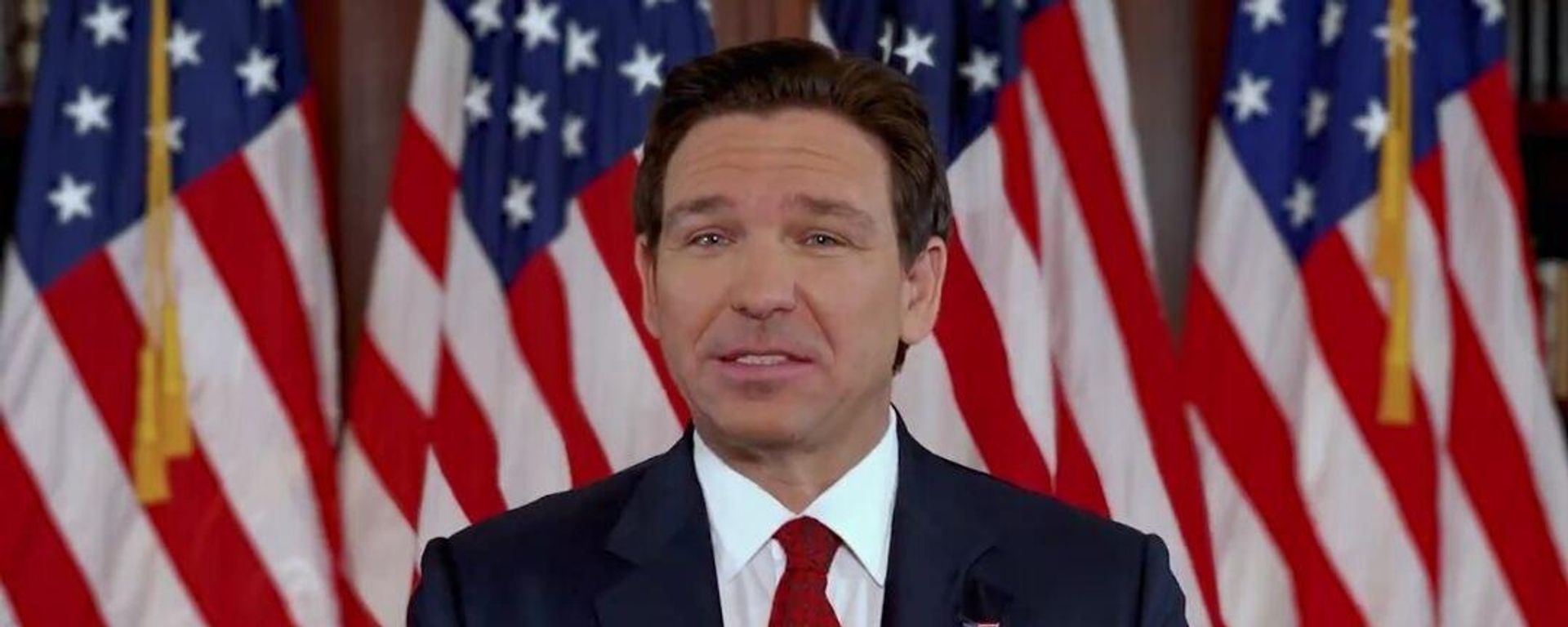 A screenshot of DeSantis' video announcement that his campaign is over. A screenshot of DeSantis' video announcement that his campaign is over. - Sputnik International, 1920, 21.01.2024