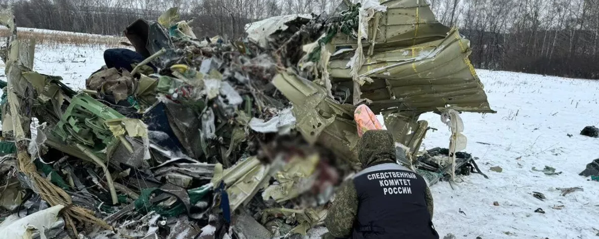 Remnants of Russian Il-76 with Ukrainian PoWs onboard shot down over Belgorod region. - Sputnik International, 1920, 18.02.2024