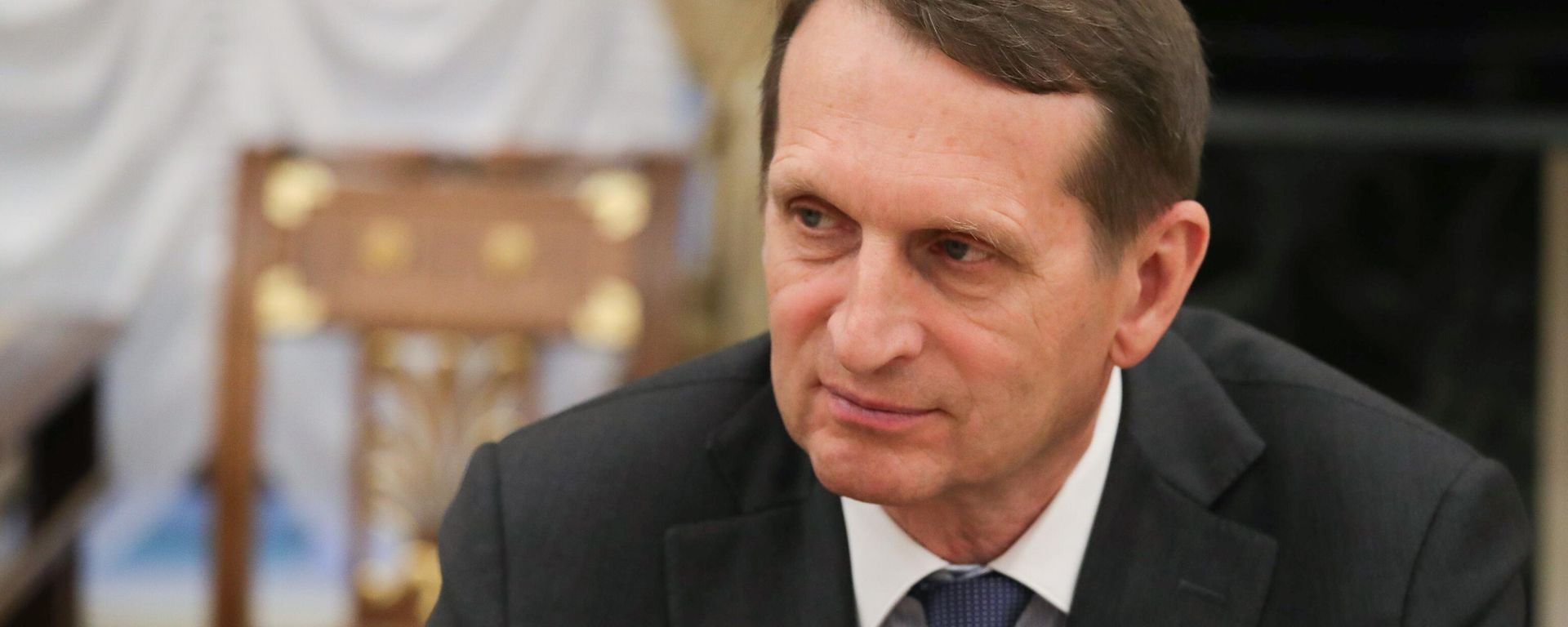 Russian Foreign Intelligence Service Director Sergey Naryshkin attends a meeting of Russian President Vladimir Putin with members of the Security Council at the Kremlin in Moscow, Russia - Sputnik International, 1920, 27.08.2026